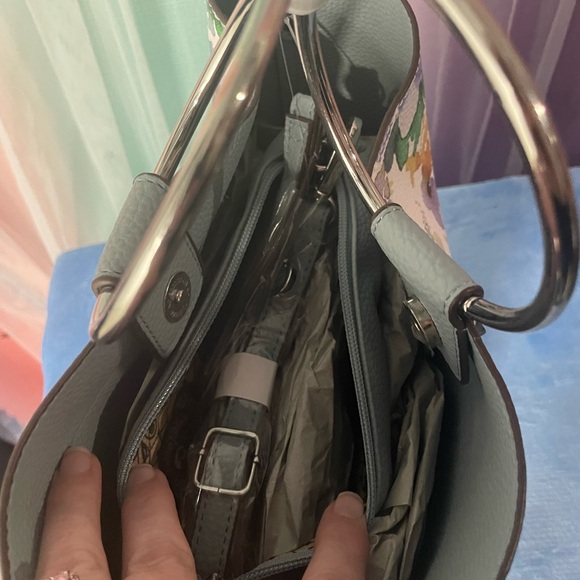 Carlos by Carlos Santana Floral Women's Bag with Silver Metal Accents - Picture 6 of 12